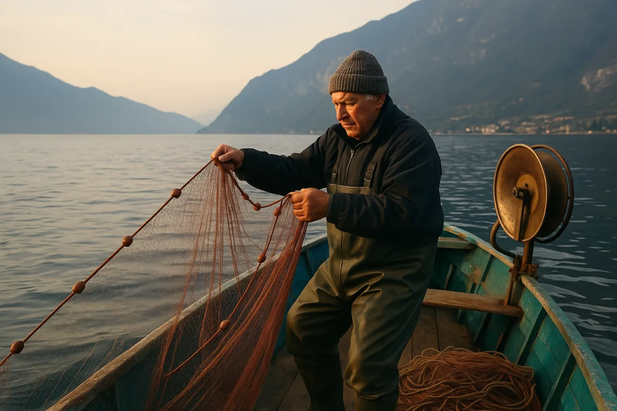 Gli ultimi pescatori del Lago di Garda bresciano: storie di famiglia e tecniche che rischiano di scomparire